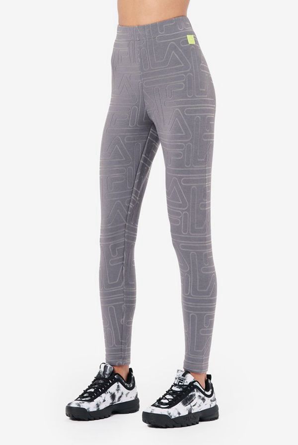 Legging Fila Mulher Pretas - Fila Lipi Burnout Outlet Portugal,QMXP-76945